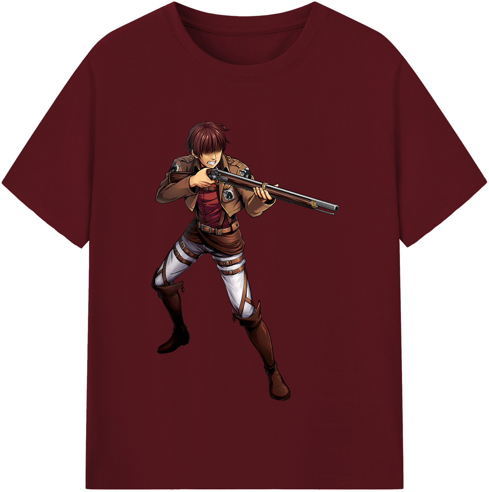 （画像用） 進撃の巨人 Attack on Titan 綿100％半袖Tシャツ（フロントプリント）